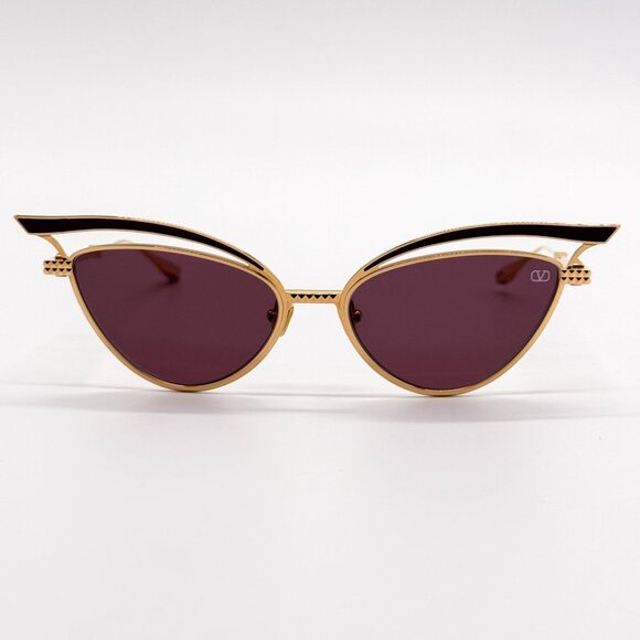 NEW VALENTINO SUNGLASSES WOMEN GOLD VLS-118B EYEWEAR VALENTINO main image 7
